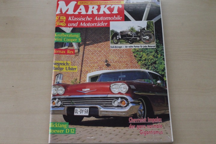 Deckblatt Oldtimer Markt (11/1991)